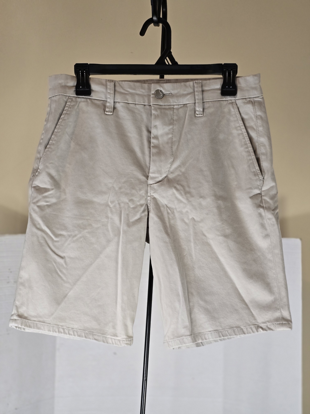 Joe's Jeans Brixton Trouser Shorts Men's Size 29 Beige Flat Front Stretch